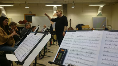 Jörgen Flink repeterar Östersunds Symphonic Band